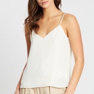 Banana Republic Solid Strappy Camisole White Sz XS